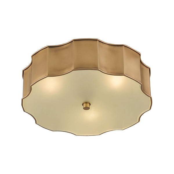 Nasseff Flush Mount in Brass