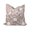 Natasha Floral Pillow in Dusty Pink