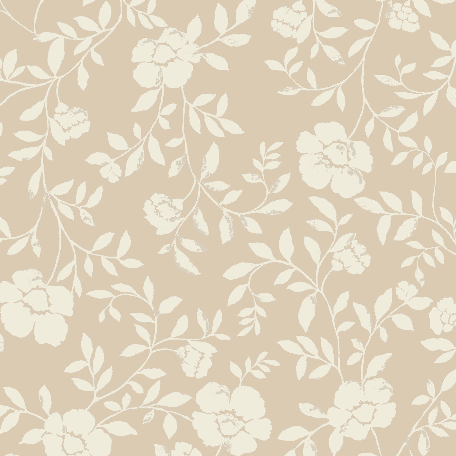 Natasha Floral Fabric in Natural