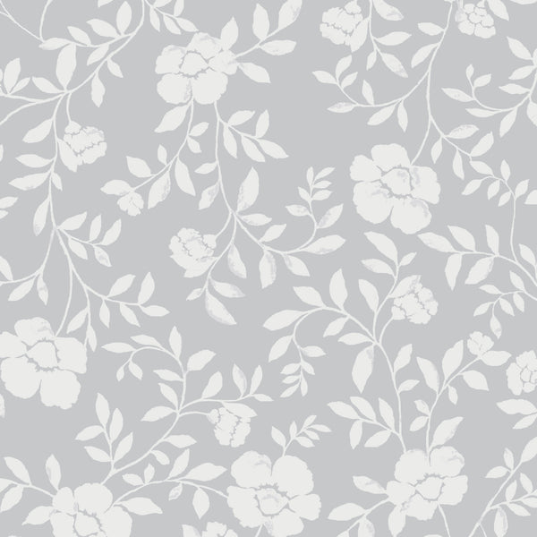 Gray Floral Designers Gallery Louis Nichole Vintage Fabric By The Yard