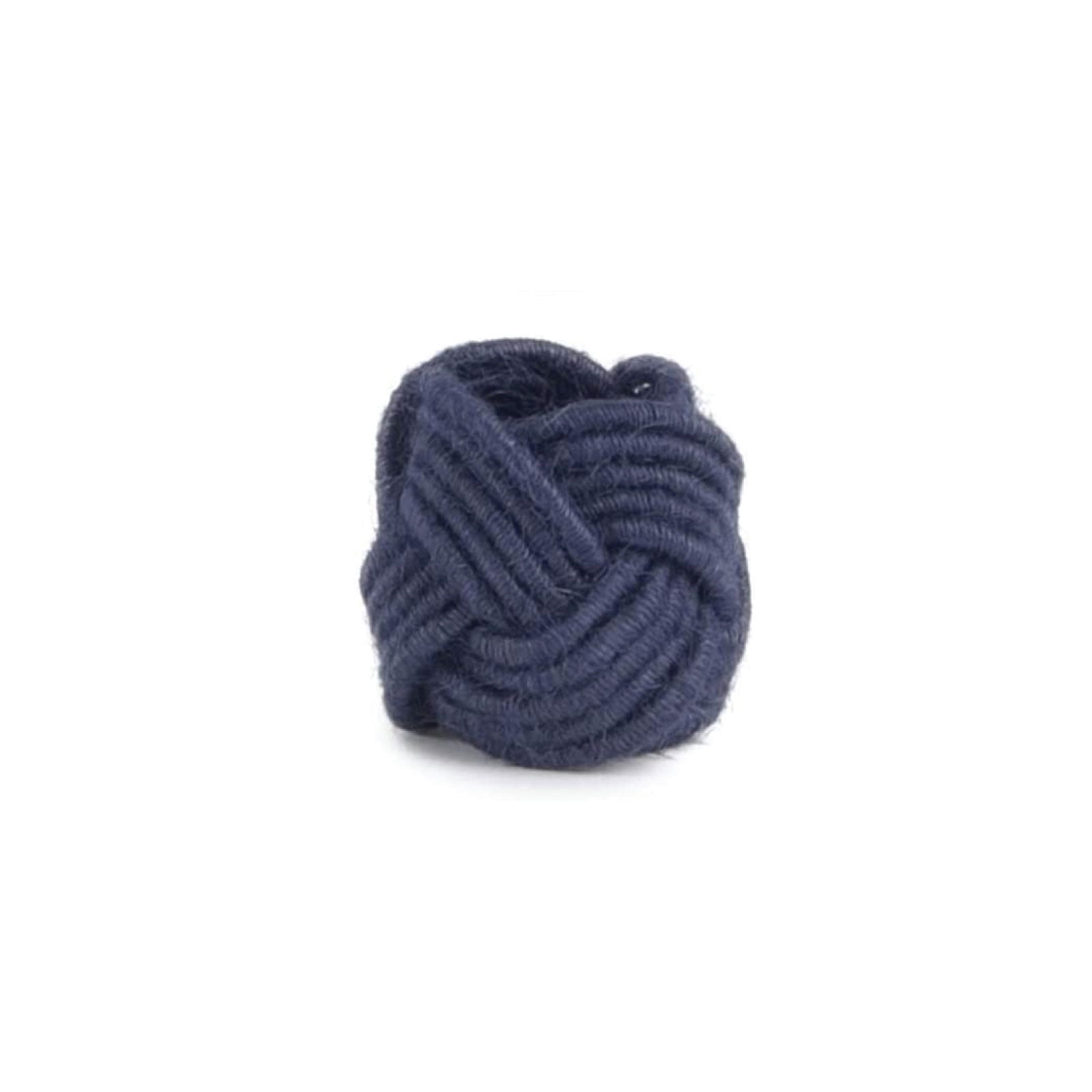 Navy  Knotted Napkin Ring Set