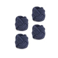 Navy  Knotted Napkin Ring Set