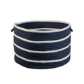 Sonny Stripe Basket in Navy Blue