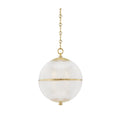 Opulent Sphere Pendant in Brass