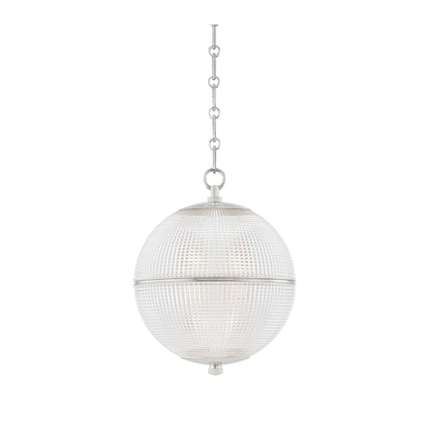 Opulent Sphere Pendant in Nickel