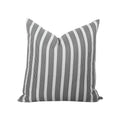 Oscar Stripe Pillow in Charcoal