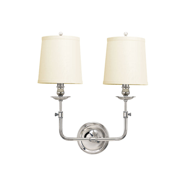 Paulin Double Sconce in Nickel