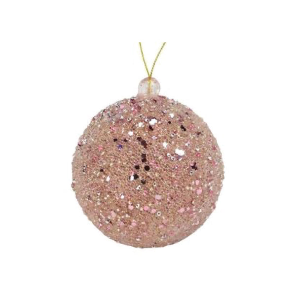 Pink Sparkle Ball Ornament