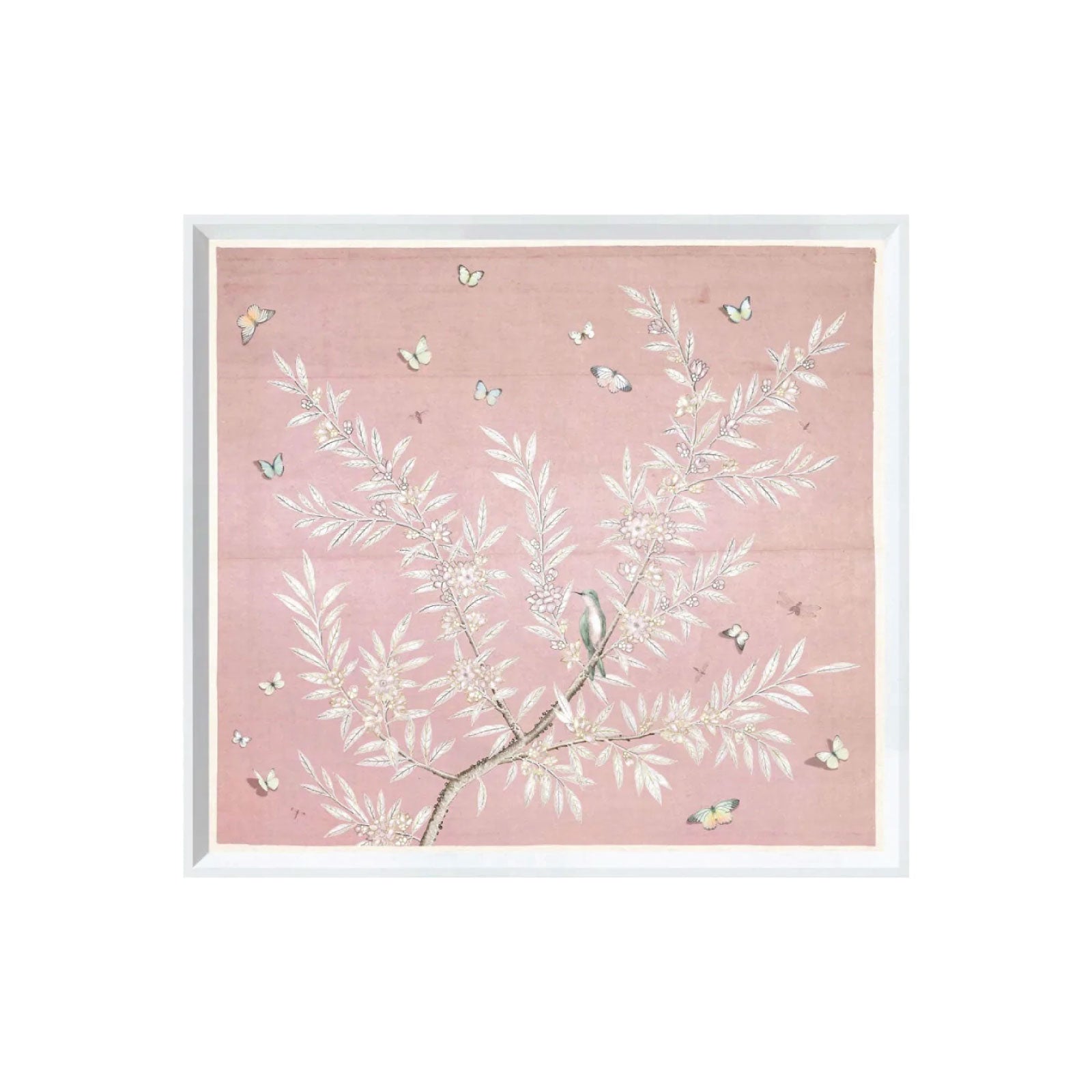 Pink Morning Bird Art II - Small