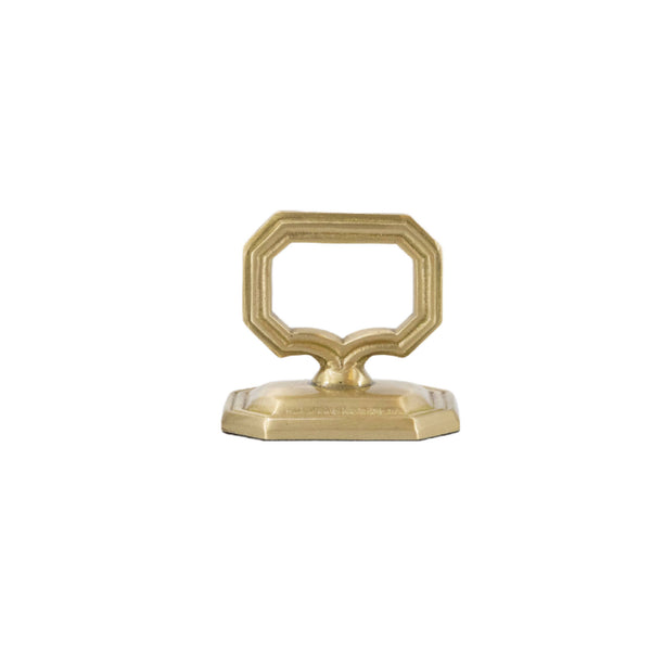 Place Card Napkin Ring in Brass