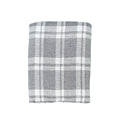 Plaid Bed Throw in Charcoal
