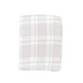 Plaid Bed Throw in Grey