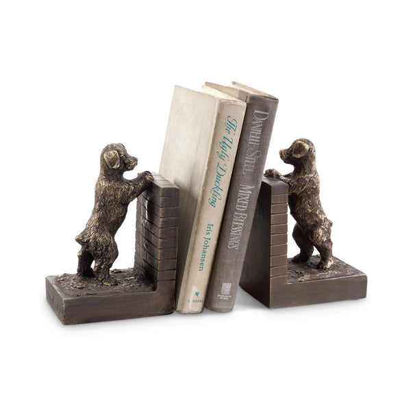 Playful Pup Bookends