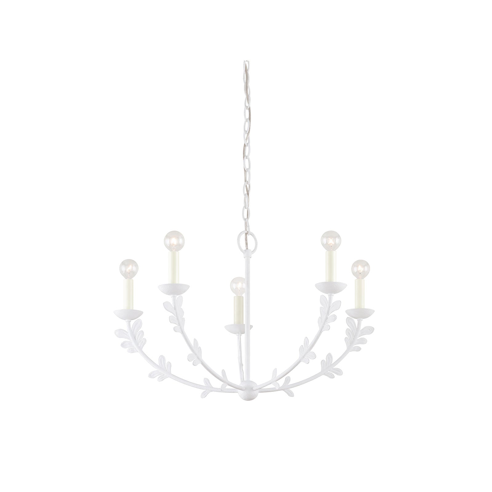 Priscilla Small Chandelier in White