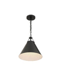 Randolph 1 Light Pendant in Matte Black