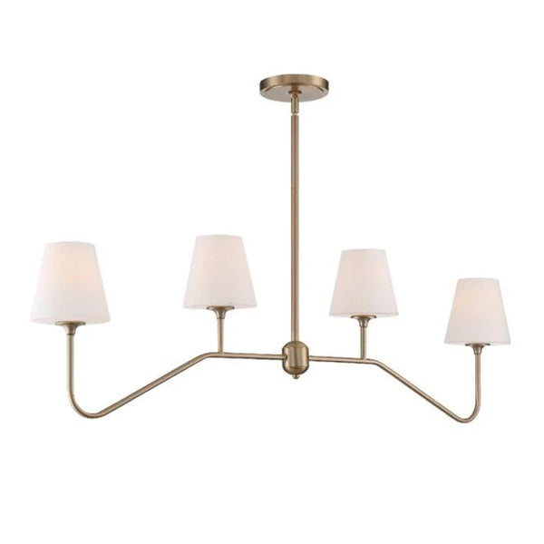 Ranier Linear Chandelier in Vibrant Gold