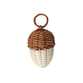 Rattan Acorn Ornament