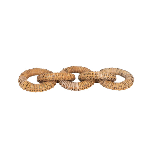 Rattan Wrapped Chain Link
