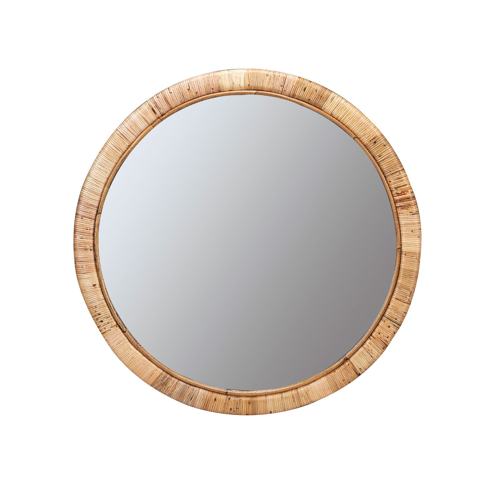 Image of Round Rattan Wall Mirror
