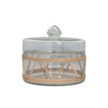 Rattan Wrapped Canister with Lid