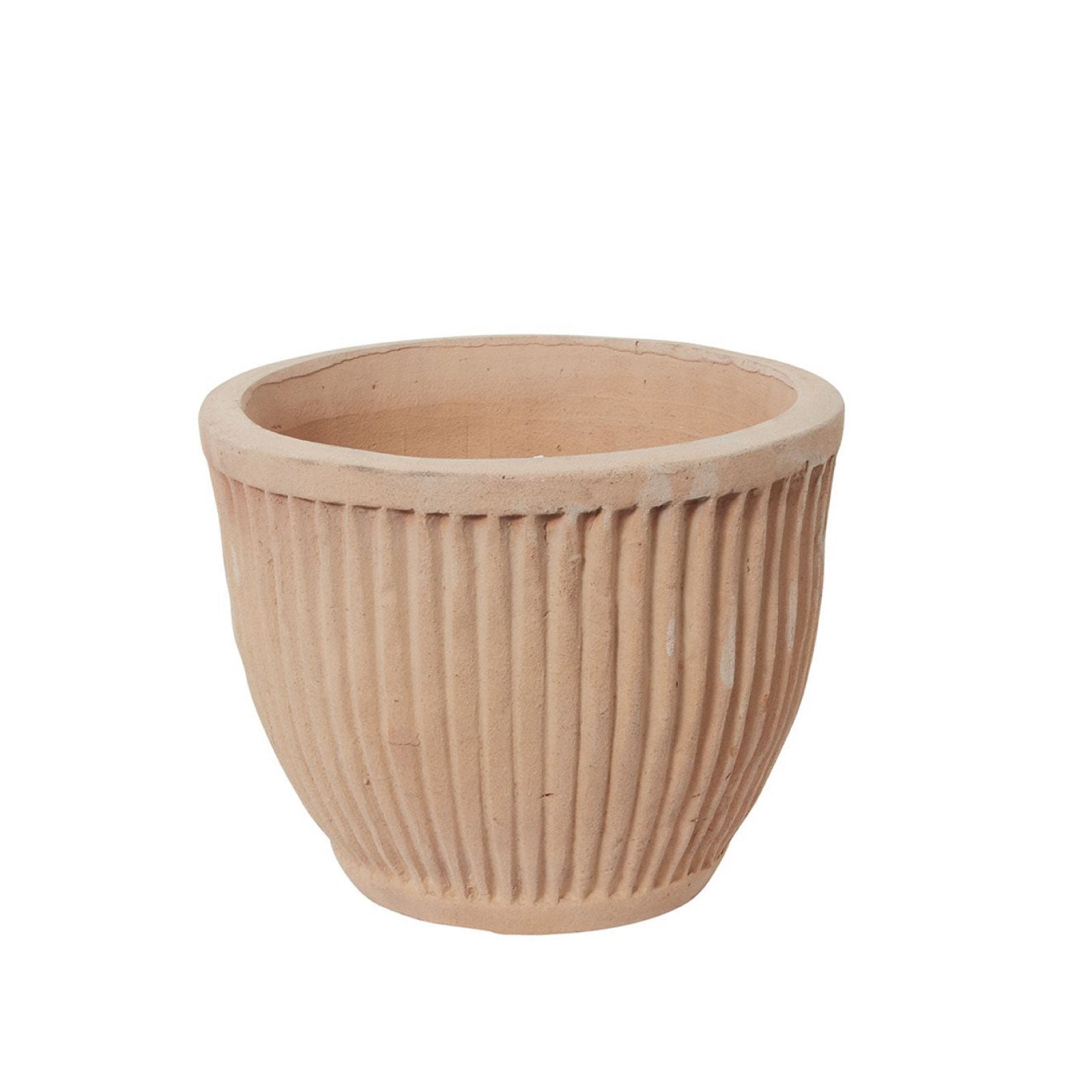 Reeded Terracotta Pot - Large