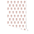 Lulu Floral Wallpaper in Dusty Pink