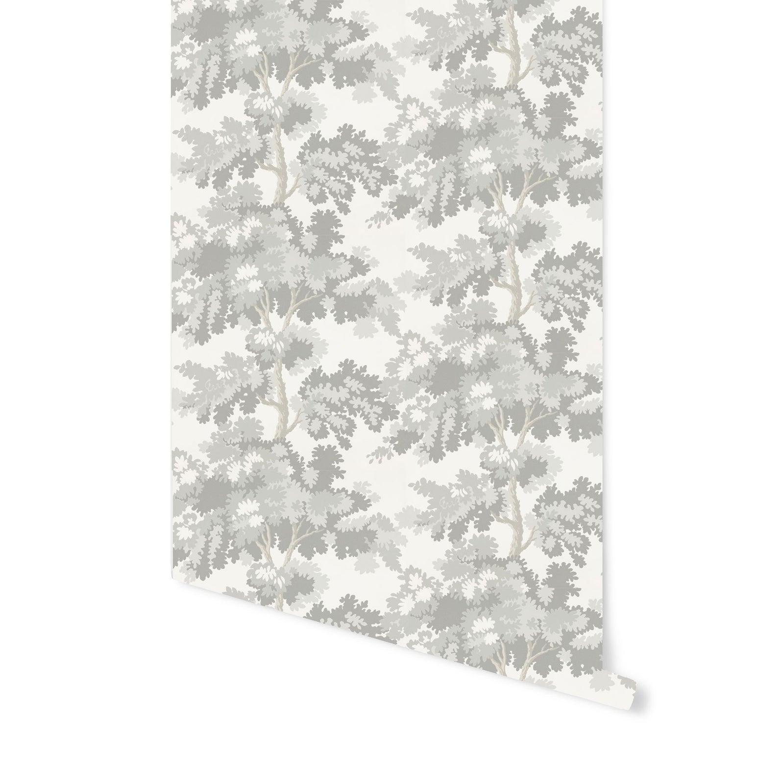 Romantic Forest in Grey Wallpaper