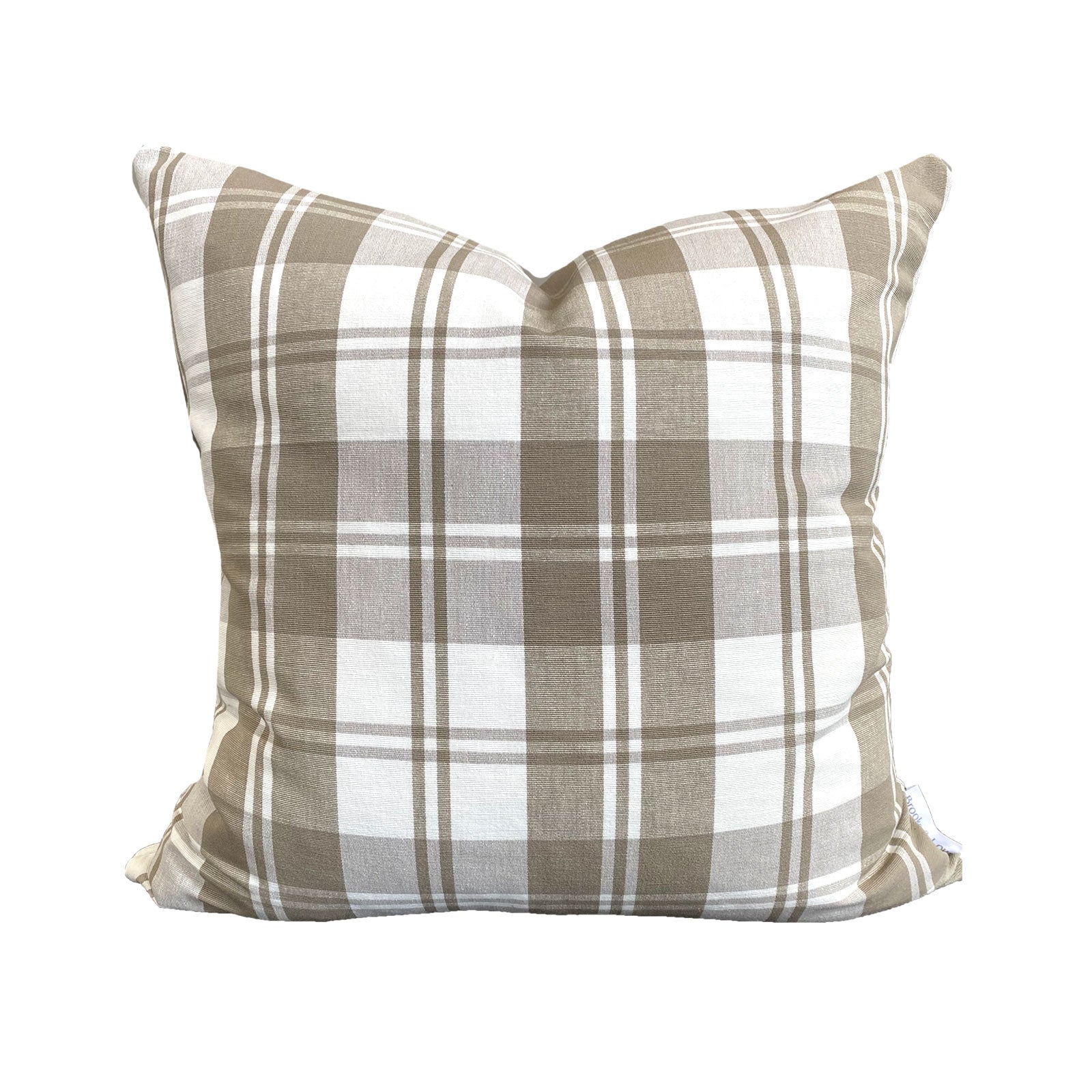 Rory Pillow in Taupe Check