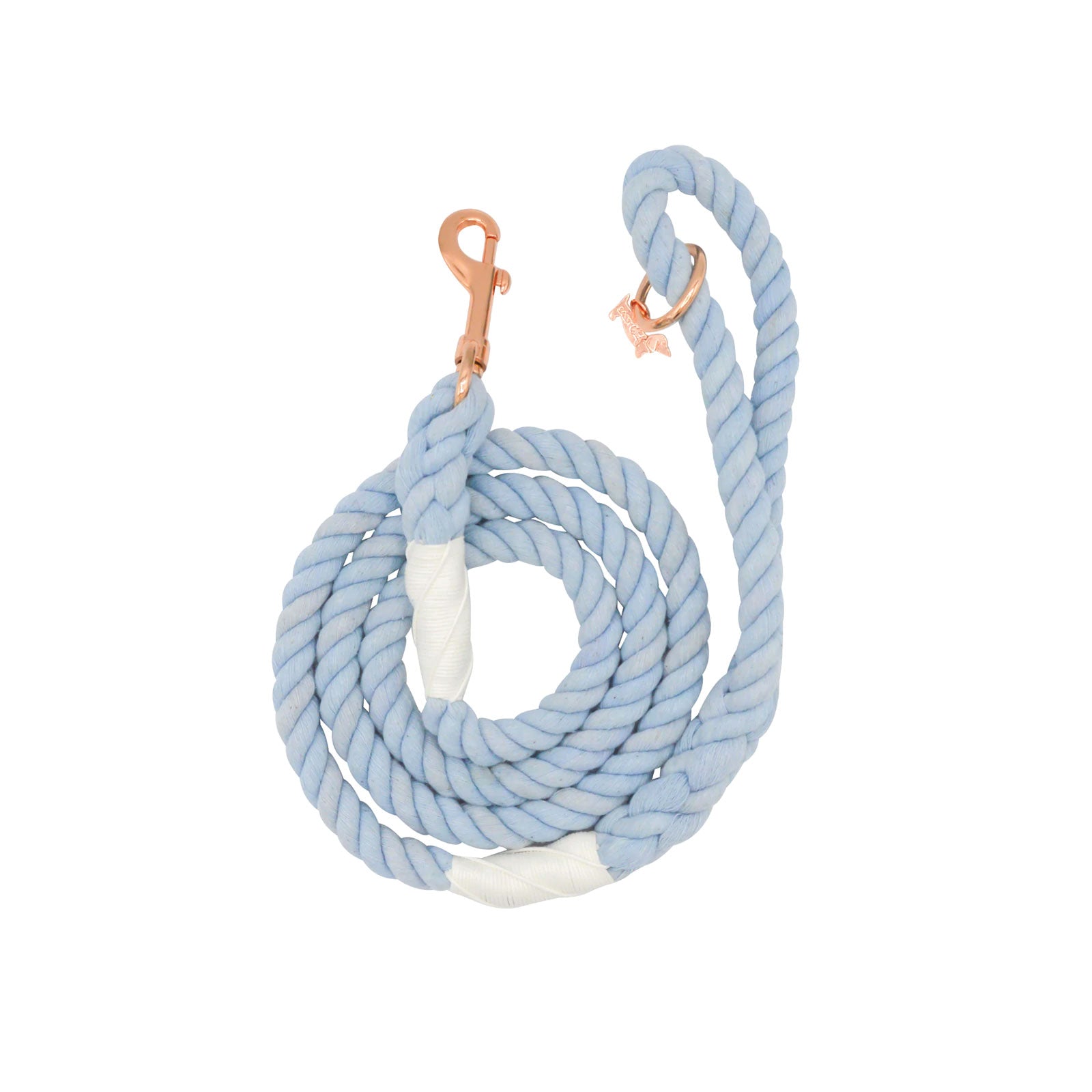 Rudy Rope Leash in Dusty Blue