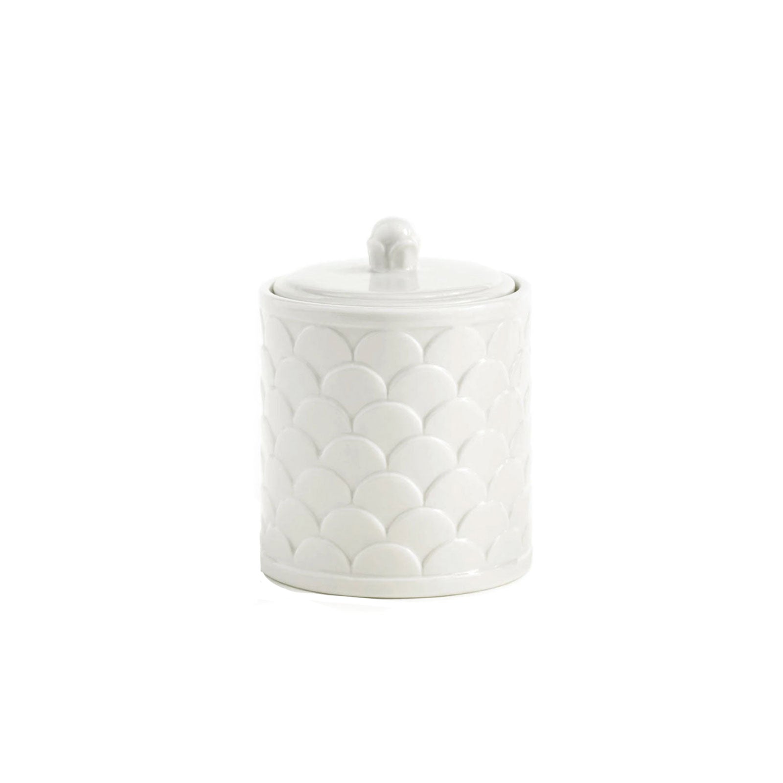 Scalloped Cotton Jar