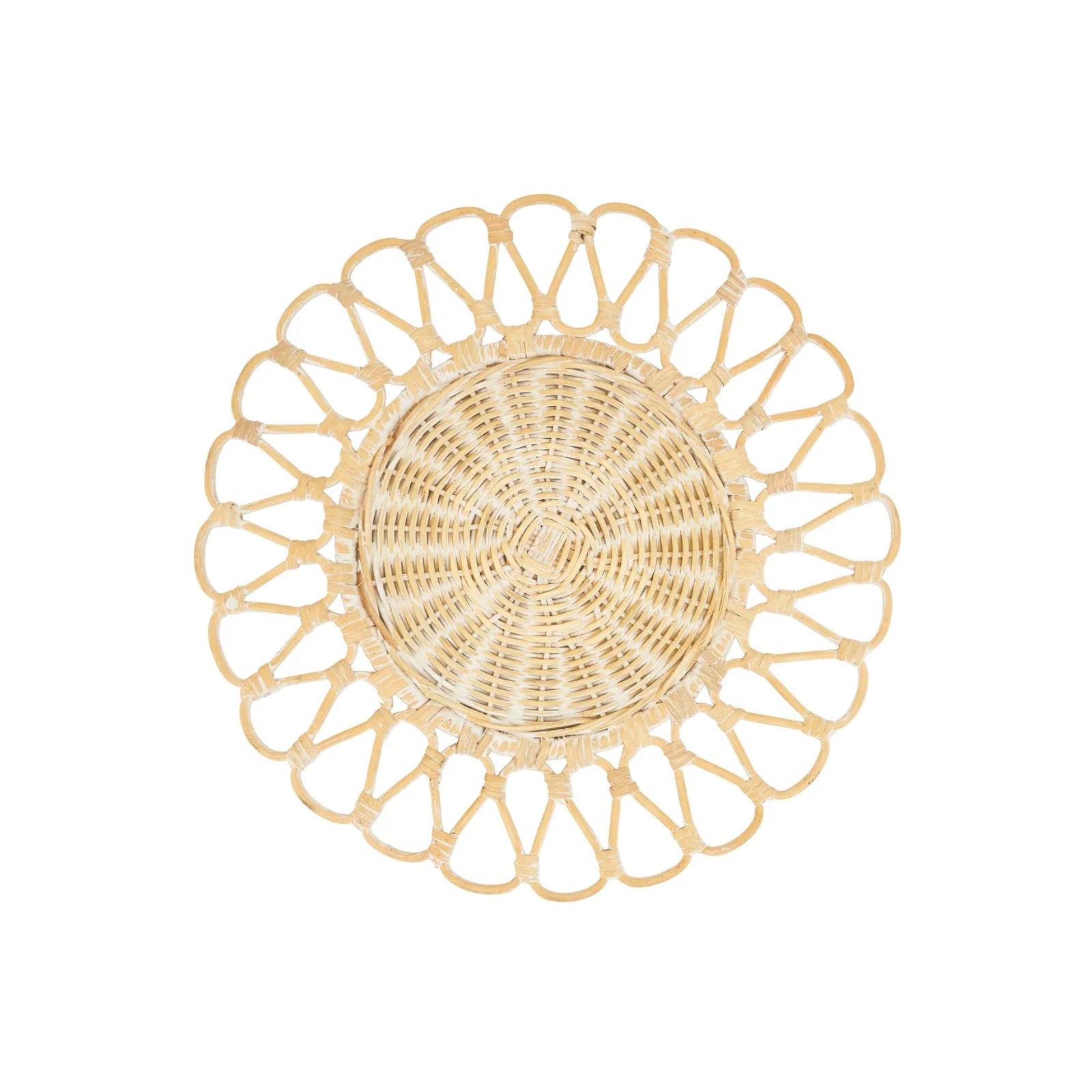 Scalloped Rattan Placemat