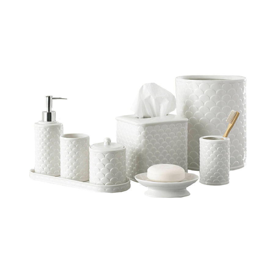 Scalloped Bathroom Tray