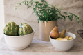 BH x etúHOME Medium Ceramic Stacking Bowl in Cream