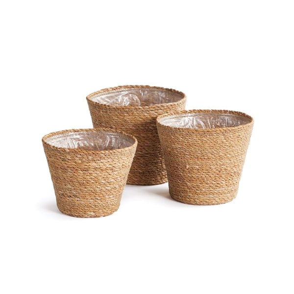 Seagrass Pots, Set of 3