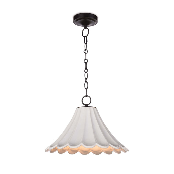 White ceramic pendant light