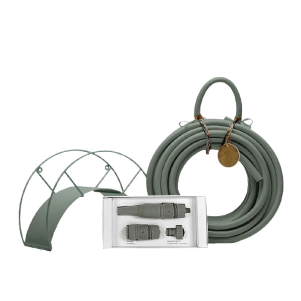 Soft Green and Brass Garden Hose Kit