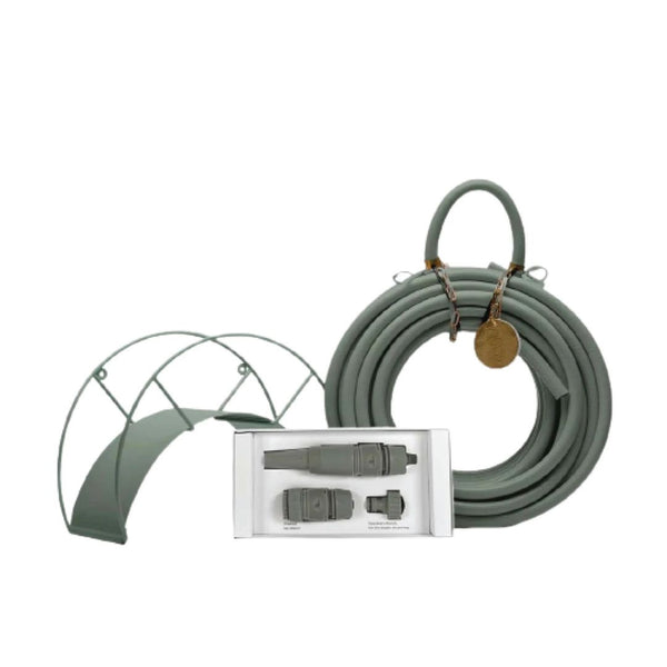 Soft Green and Brass Garden Hose Kit