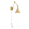 Sola Adjustable Sconce in Brass