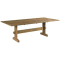 Solid oak dining table