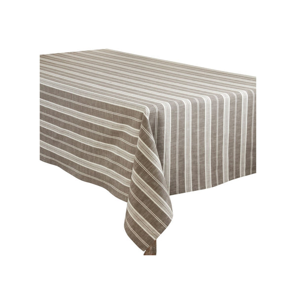 Grey Stripe Tablecloth