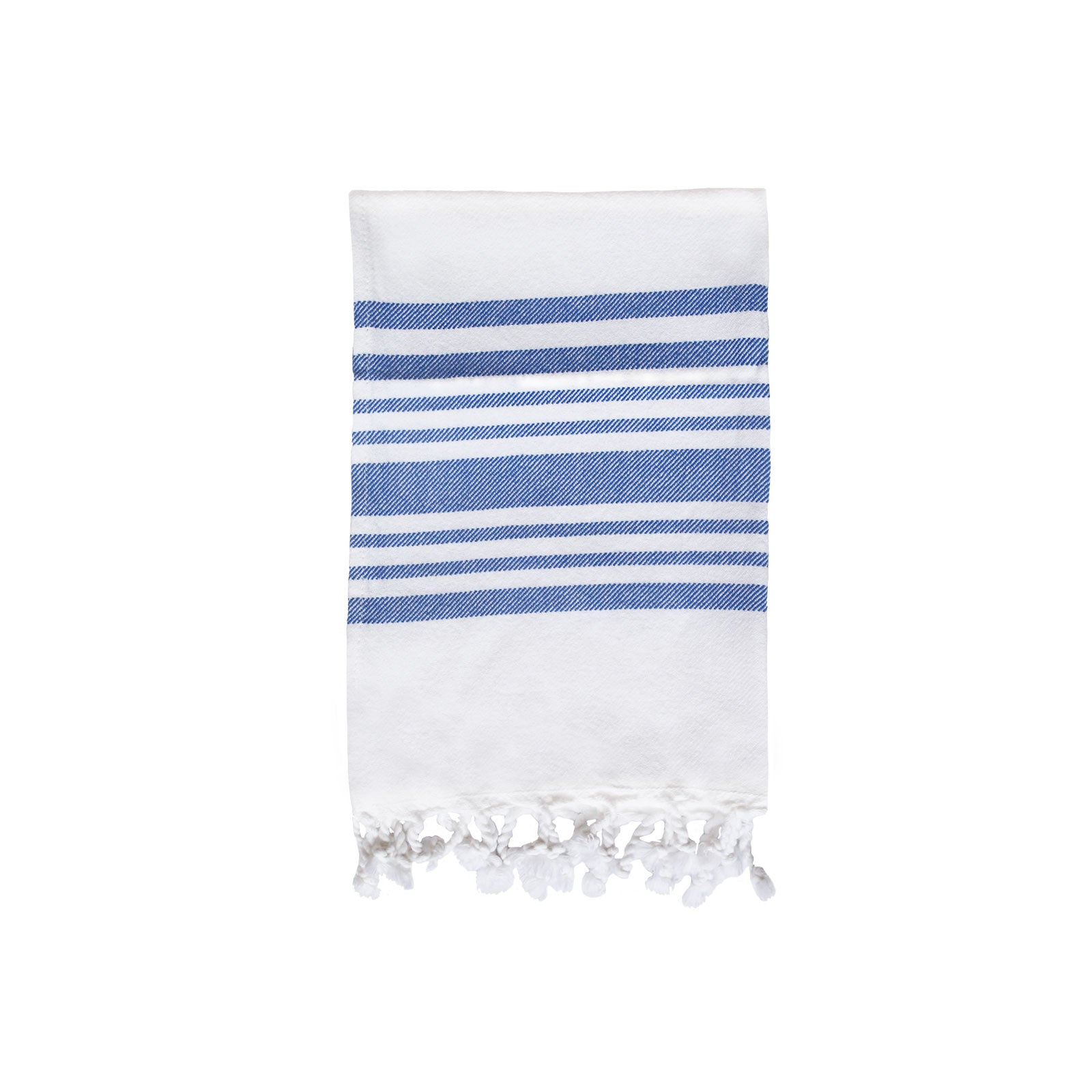 Striped Hand Towel in Deep Blue