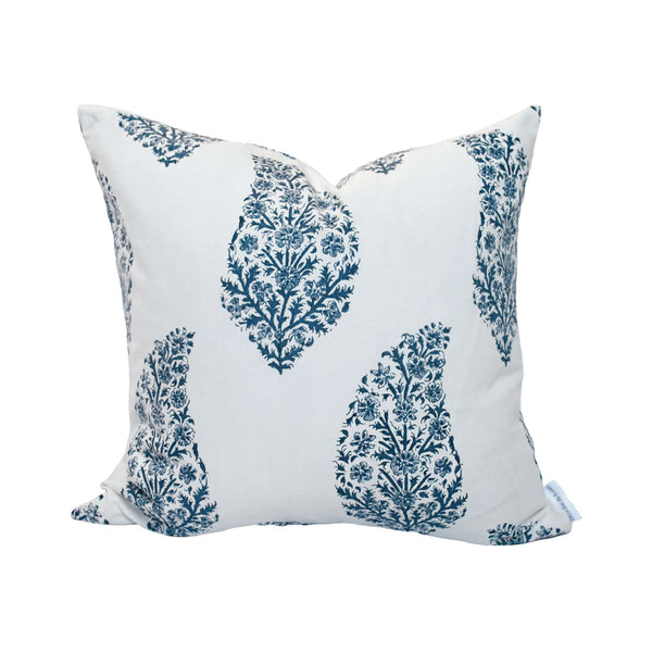 Summit Paisley Pillow in Navy