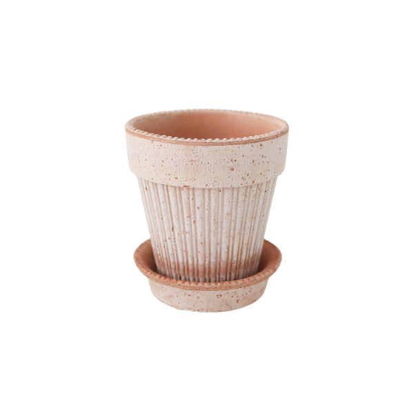Terracotta Ribbed Pot