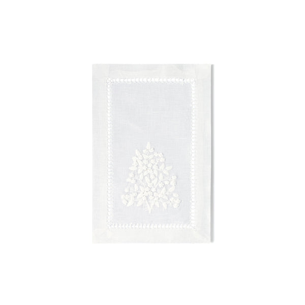 Tree of Life Appetizer Napkin in White