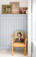 Vintage Postage Stamp Art in Pink