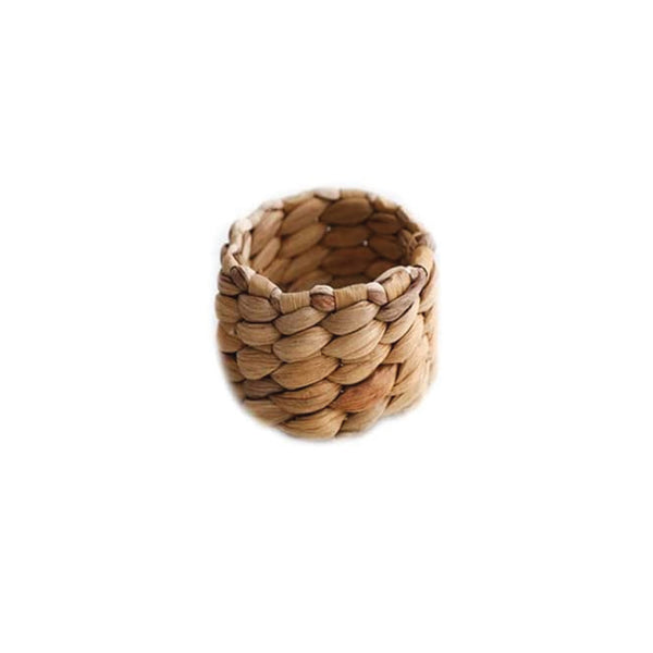 Woven Water Hyacinth Napkin Ring - Set of 4