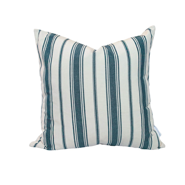 Wentworth Stripe Pillow in Navy