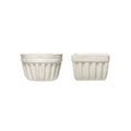 White Stoneware Berry Bowl Set