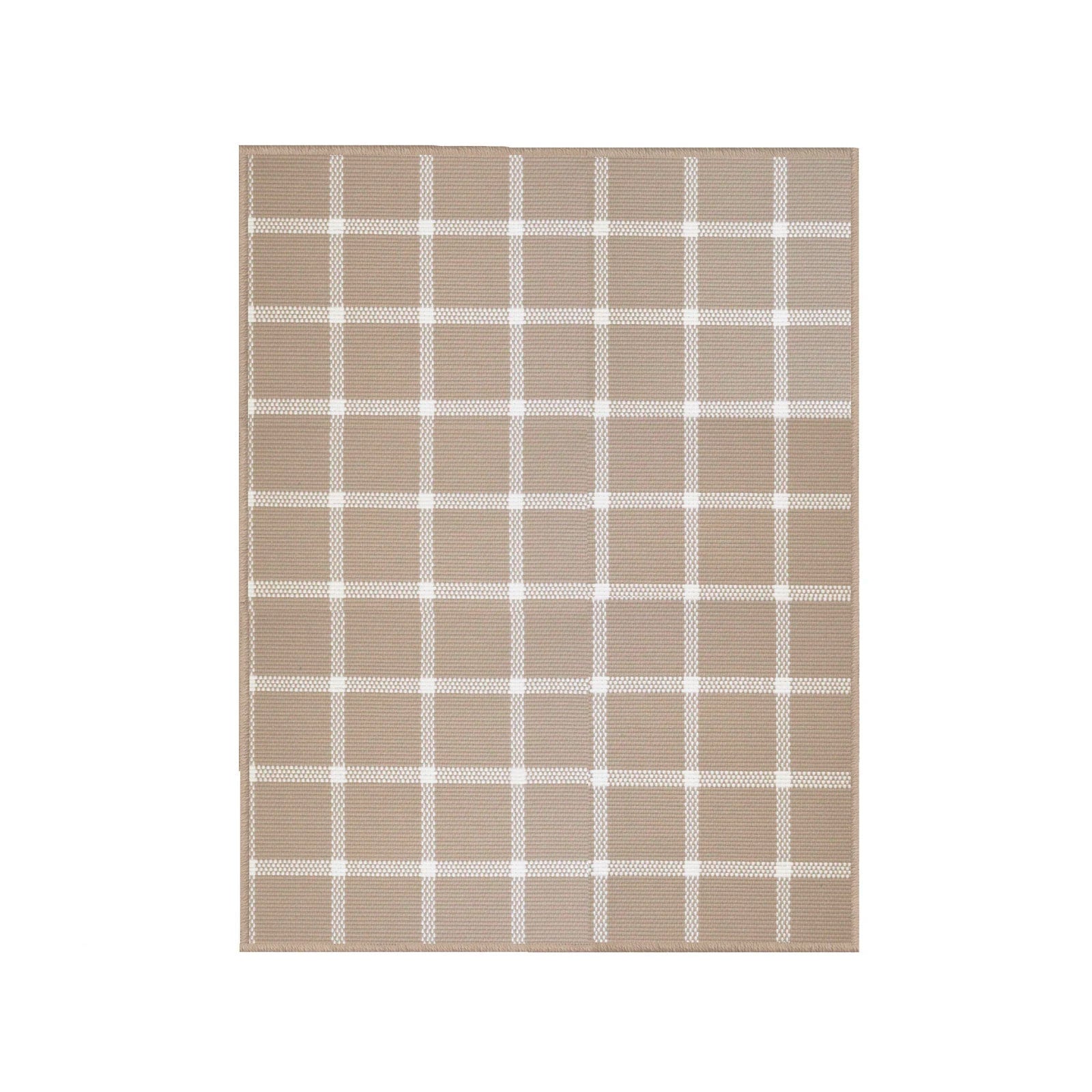 Windowpane Rug in Beige