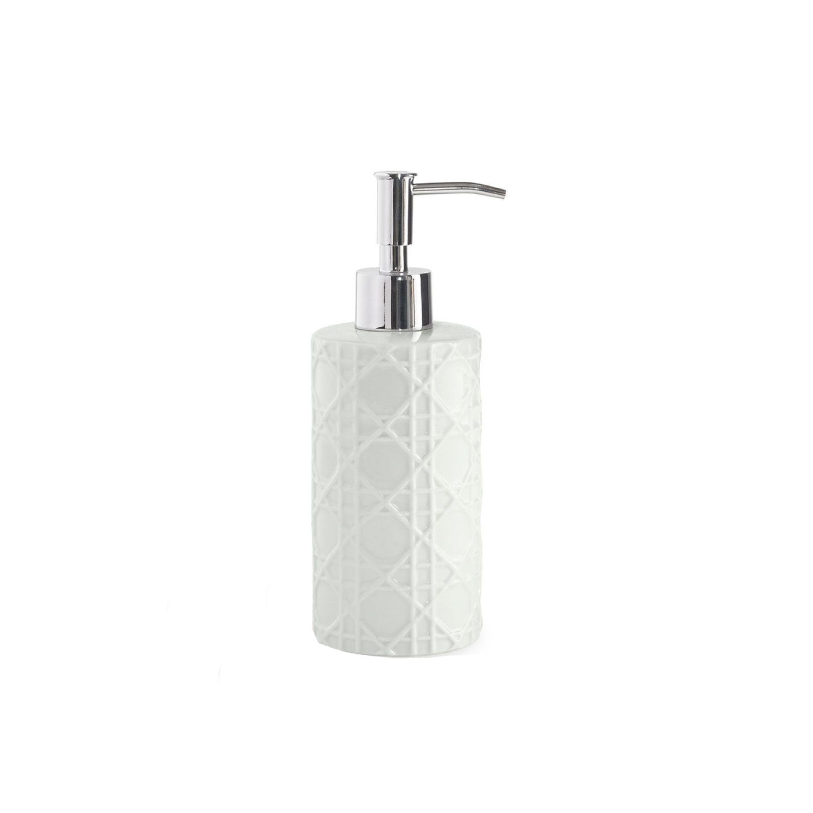 Woven White Lotion Dispenser